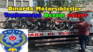 Dinar'da Motosikletler Toplanmaya Devam Ediyor