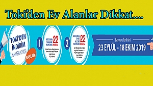 TOKİ’nin indirim kampanyası başladı