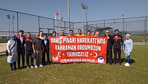 Afyonkarahisar'da Hakemler Barış Pınarı Harekatına Destek Oldu