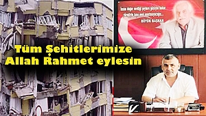 Başkan Bayram Ceylan'dan 1 Ekim Deprem Şehitlerini Anma Mesajı