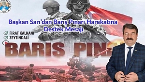 Başkan Sarı’dan Barış Pınarı Harekâtına destek mesajı