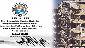 Belediye Başkanı Nihat Sarı'dan 1 Ekim Deprem Şehitlerini Anma Mesajı