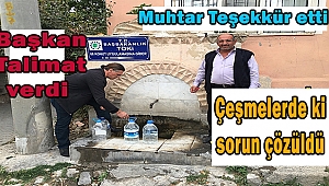 Dedeoğlu Çeşmeleri Suyu Gür Akmaya Başladı