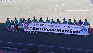 Dinar'da Oynanan futbol maçı 1:0 bitti