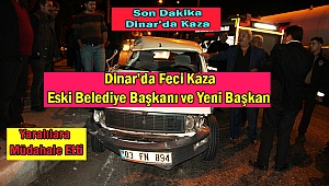 Dinar'da TIR'a Arkadan Çarptı