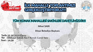 İlk Mahalle Toplantımız Konak Mahallesinde