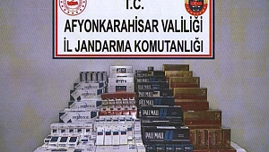 jandarma Kaçak Sigara Ele Geçirdi