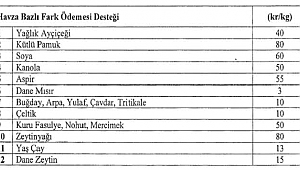 TÜM ÇİFTÇİLERİN 2019 YILI DESTEKLEMELERİ AÇIKLANDI