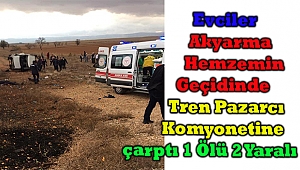 Afyonkarahisar'da Tren Kamyonete Çarptı 1 Ölü 2 Yaralı