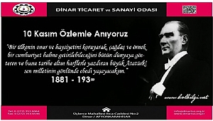 Başkan Bağırkan' dan 10 Kasım Anma Mesajı