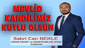 Başkan Bekle, Mevlid Kandili Dolayısıyla Mesaj Yayımladı.