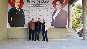 İYİ Parti Dinar İlçe Başkanlığı Levhasını Yeniledi