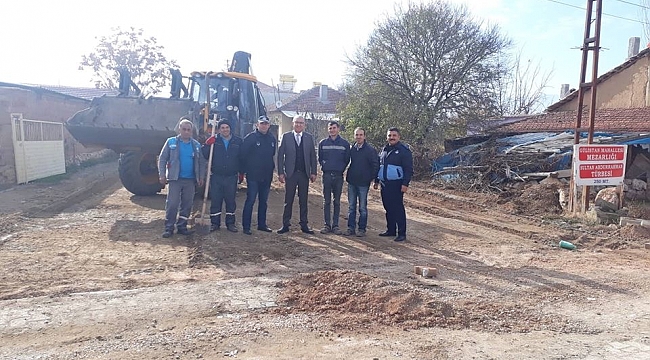 Başmakçı'da Mezarlık Çalışmaları