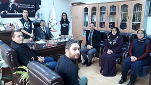 FATİH ORTAOKULU İLÇE MİLLİ EĞİTİM MÜDÜRÜ UFUK TAŞBAŞ'I ZİYARET ETTİ