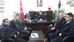 Müdür Taşbaş'dan İlçe Jandarma Komutanı j.Y. Kacar'a Ziyaret