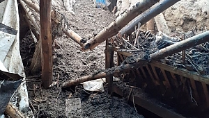 Dinar'da Göçen Ağırda Çok Sayıda Küçükbaş Hayvan Telef Oldu