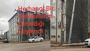 Eğik Aydınlatma Direği Hakkında Yetkililer Açıklama Yaptı