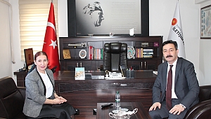 Afyon Emniyet Müdürü Ali Temiz'den Müdür Şerife Münire Burcu’ya iade-i ziyaret