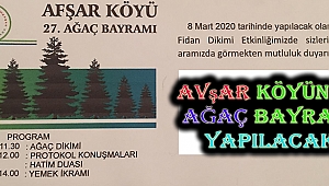 Avşar'da 27. Ağaç Bayramı