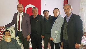 Başkan İsmail Kumartaşlı ve Hasan Ceylan, Gece Gündüz Şehit aileleri ve gazilerimizin yanında