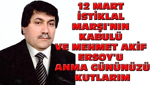 Başkan Öztürk'ten 12 Mart Kutlama Mesajı