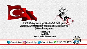 Başkan Sarı dan 12 Mart İstiklal Marşının Kabulü ve Mehmet Akif Ersoy’u Anma Mesajı