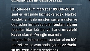 Koronavirüs Salgını ile Mücadele Kapsamında Marketlerle İlgili Ek Genelge