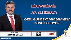 Mv. Ali Özkaya Bugün Kanal 3 Televizyonunda