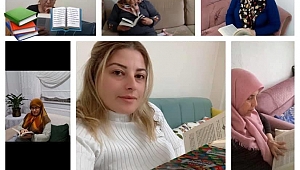 Başkan Gül Çağlı ve Ekebinden, Kütüphane Haftası Etkinliği