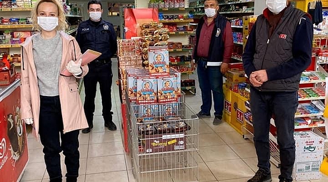 Başmakçı'da marketler denetlendi