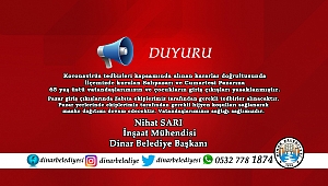 Dinar Belediyesinden Duyuru