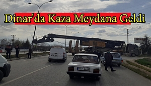 Dinar'da Kaza Meydana Geldi