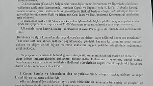 Dinar'da Koronavirüs İle İlgili Yeni Karalar Alındı