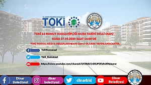 Dinar'da TOKİ 63 Konut Kura Günü belli oldu