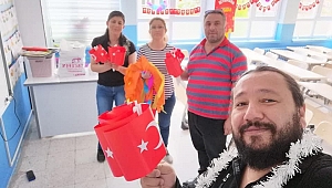 Dinar Yeniyol ilkokulunda 23 Nisan