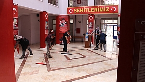 Evciler Hükümet Konağımız Üçüncü Kez Dezenfekte Edildi