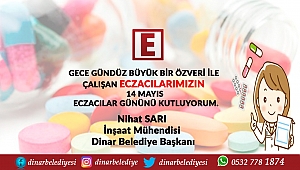 Belediye Başkanımız Nihat Sarı’dan Eczacılar Günü mesajı
