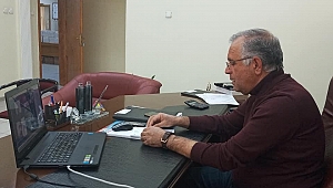 Dinar TSO Haftalık Olağan Yönetim Kurulu toplantısı videolu konferans