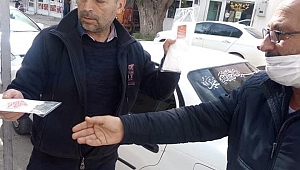 Mv. Mehmet Taytak Dinar'a Maske Gönderdi