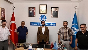 İl Başkanlarından Dinar Ülkü Ocağına Ziyaret 