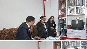 Yeni Valimiz Çiçek'den İlk Ziyaret Dinar'da Şehit Ailesine