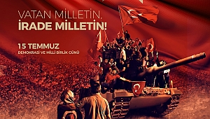 Başkan Sarı'dan 15 Temmuz Şehitlerini Anma Demokrasi ve Milli Birlik Günü Mesajı