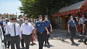 Dinar’da Korona virüs tedbirleri denetimi yapıldı
