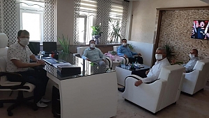 Meslek Odaları ve Kooperatiflerden Emniyet Müdürlüğüne ziyaret.