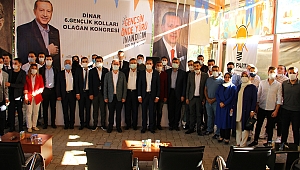 Ak Parti Dinar'da Hasan Gölcük Kongrede Güven Tazeledi