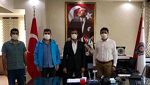 Dinar Ülkü Ocakları Başkanı Çetin’den Emniyet Müdürü Pulat’a Ziyaret