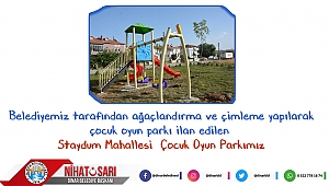 İlçemize yeni çocuk oyun parkları kazandırıyoruz