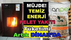 Müjde! Temiz Enerji Pelet Yakıtı Artık Dinar'da