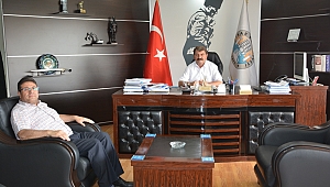 Orman İşletme Müdürü Akoğlanoğlu’ndan Başkan Sarı’ya İade-i Ziyaret