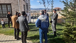 Başkan Sarı TOKİ 800 Konutta incelemelerde bulundu